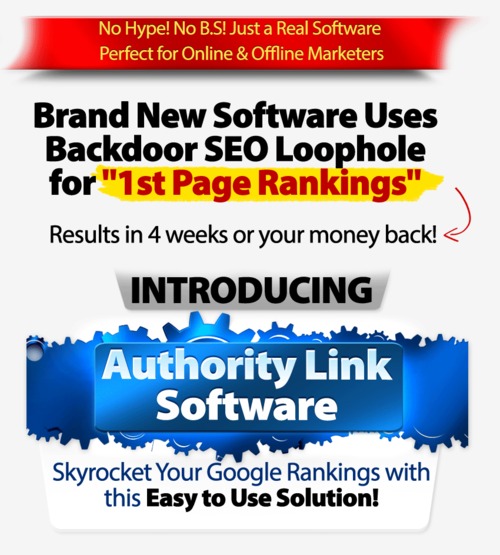 Product picture AUTHORITY LINK SOFTWARE - Wiki Poster and Blog Commenter!